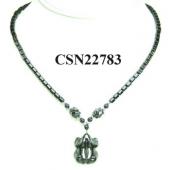 Hematite Stone Frog Pendant Beads Chain Choker Fashion Women Necklace